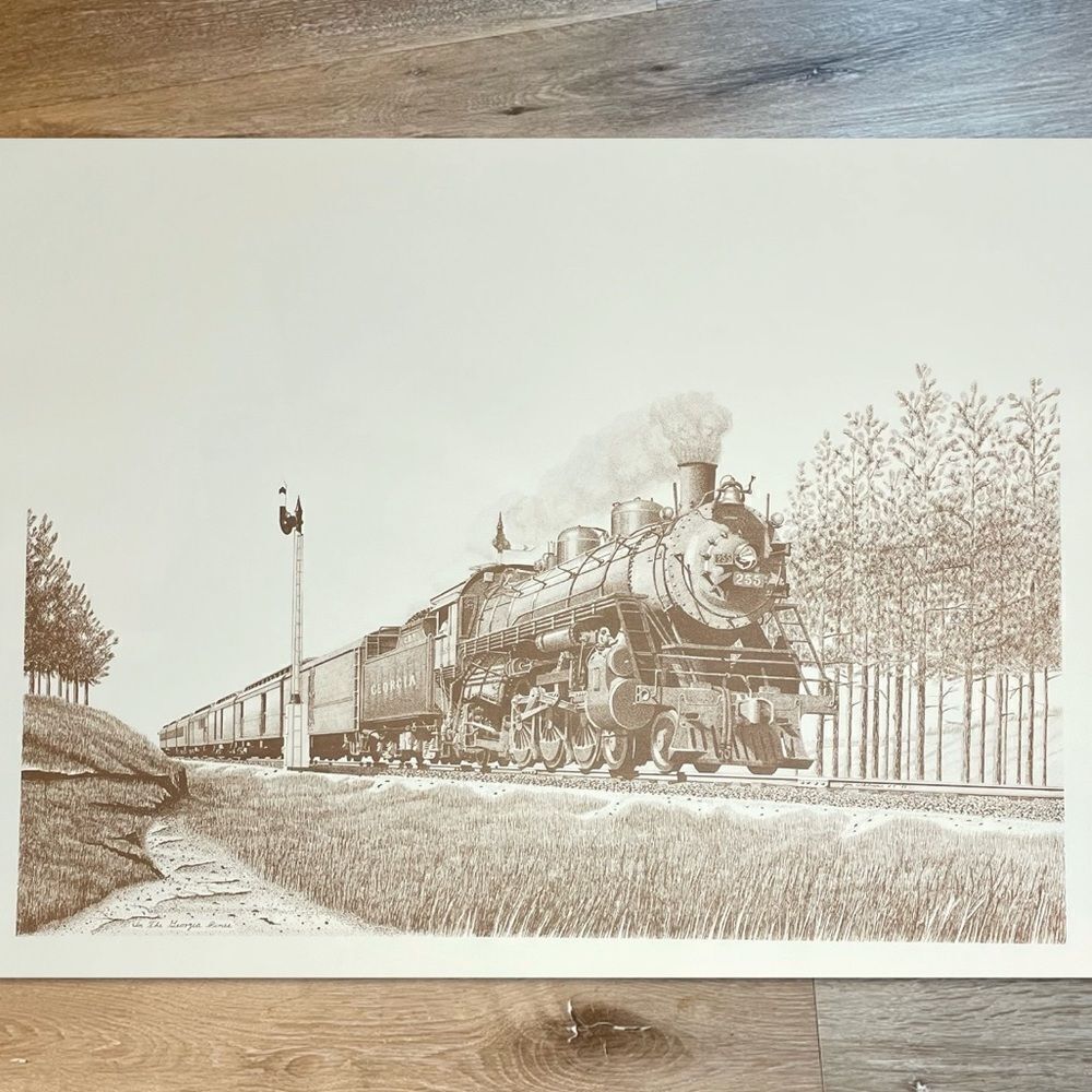 Georgia #255 | In The Georgia Pine Train Prints